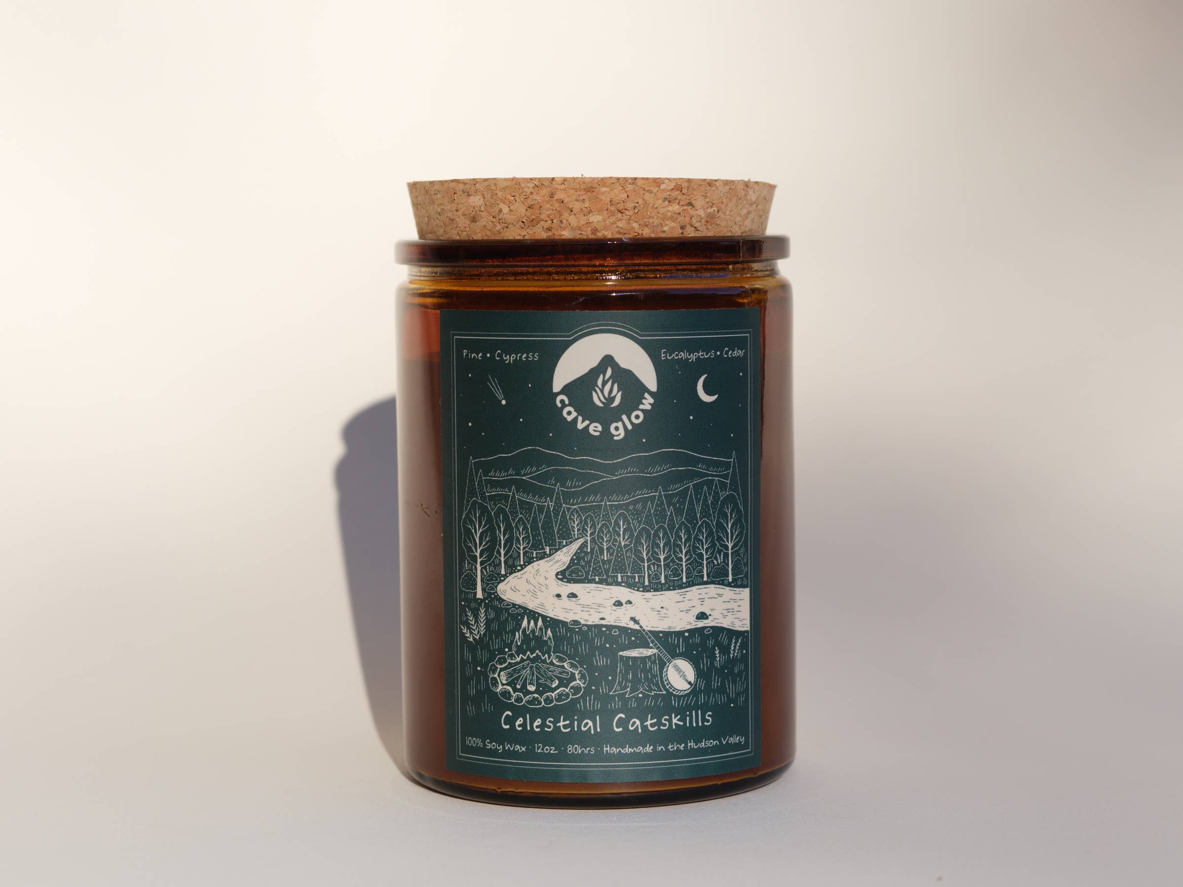 Cave Glow Studio - Wholesale Jar/Filled Candle - Celestial Catskills | 100% Soy Wax | 11oz | 80+ hour burn