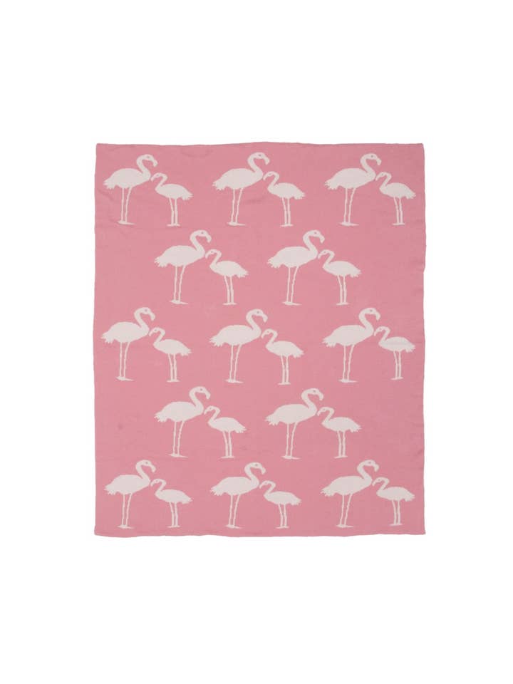 Darzzi - Wholesale Bedding Blanket - Kids & Baby - Flamingo knit cotton Baby Blanket