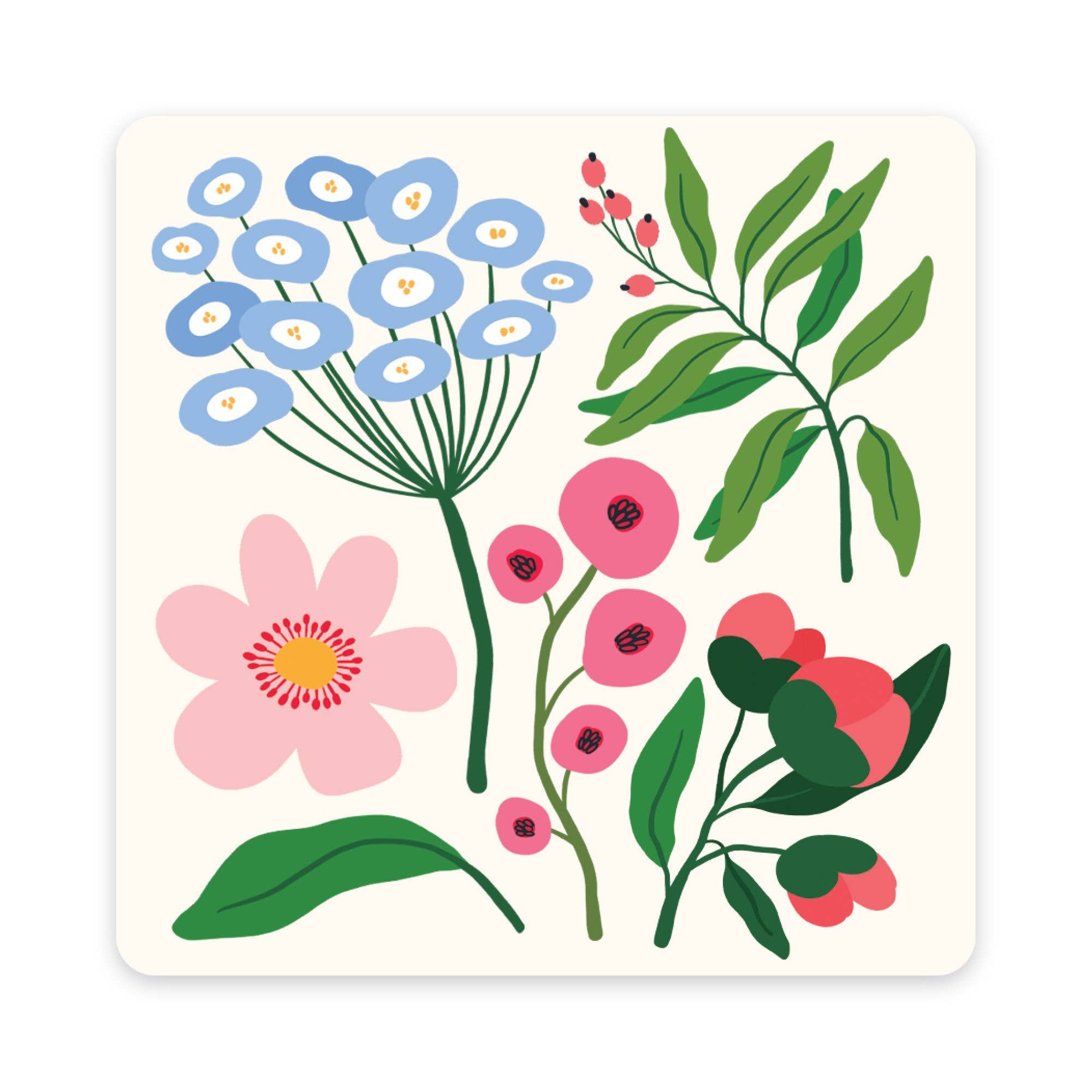 Studio Oh! - Wholesale Stationery/Notecard Set - Botanical Bliss Assorted Mini Note Card Set with Stickers5