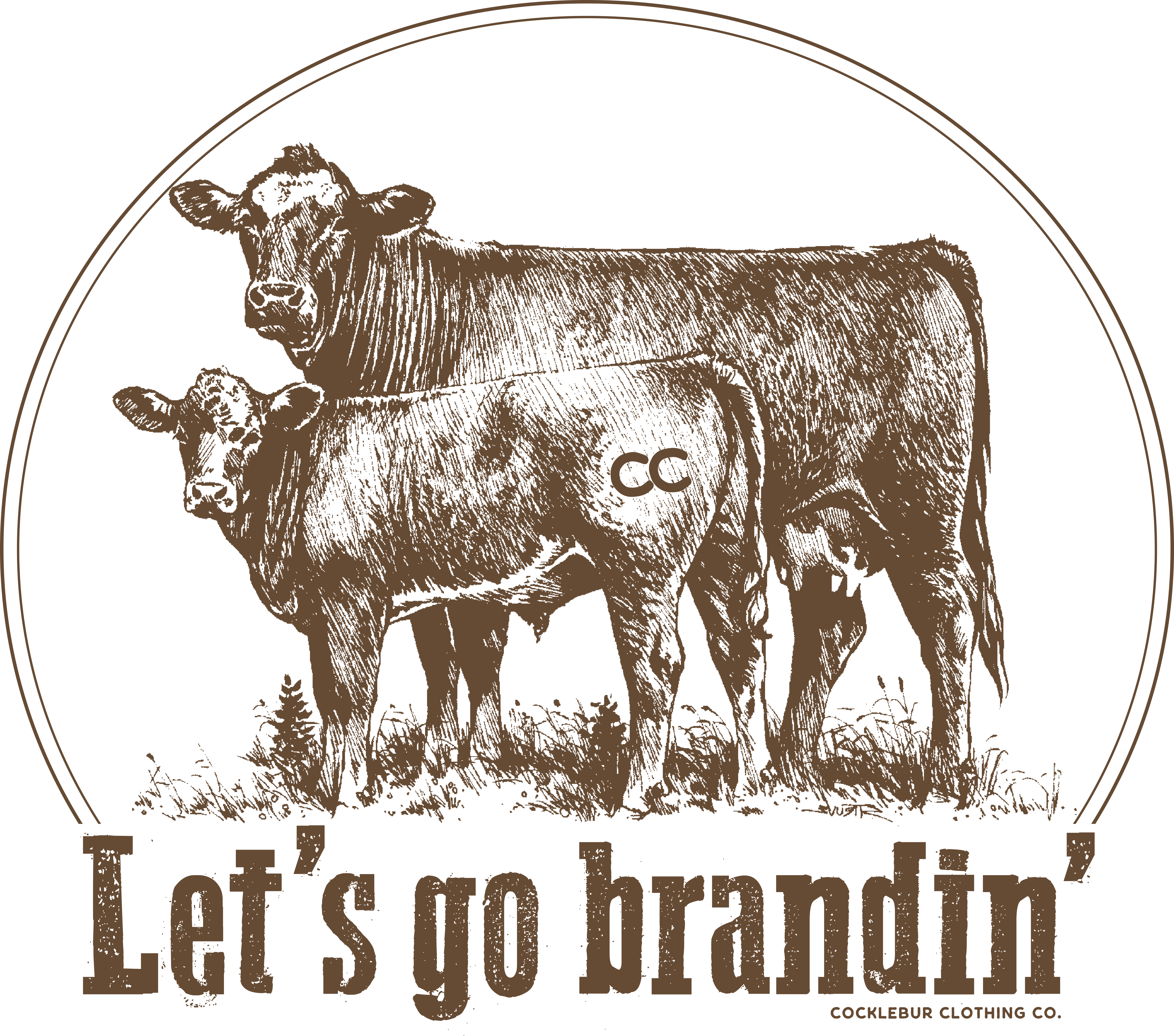 Cocklebur & Co. - Vendita all'ingrosso Maglietta stampata - Donna - T-shirt Let's go Brandin' Graphic2