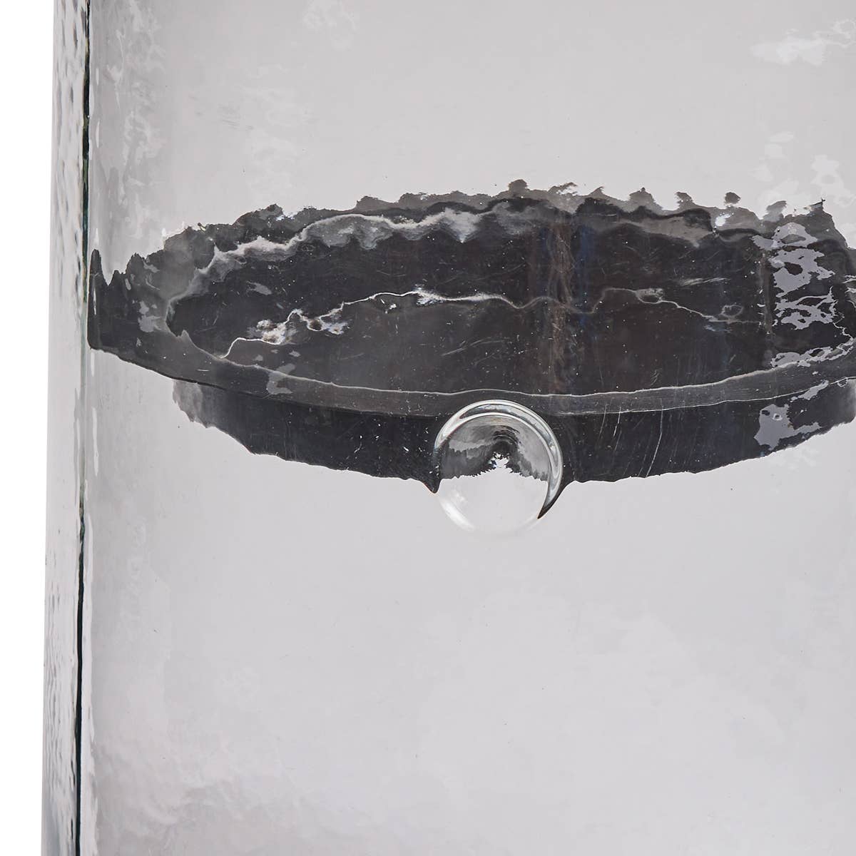 Park Designs - Wholesale Candle Holder - Hammered Glass with Candle Pan - 15" H x 12" D2