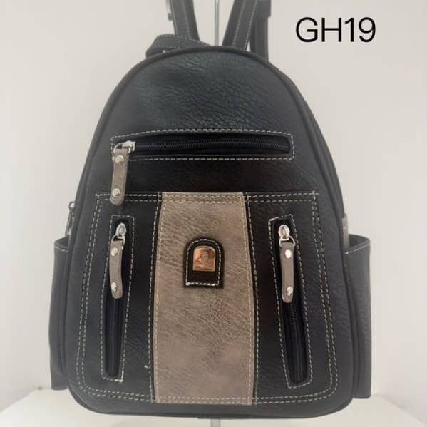 black grey Women's backpack for wholesale on Faire0