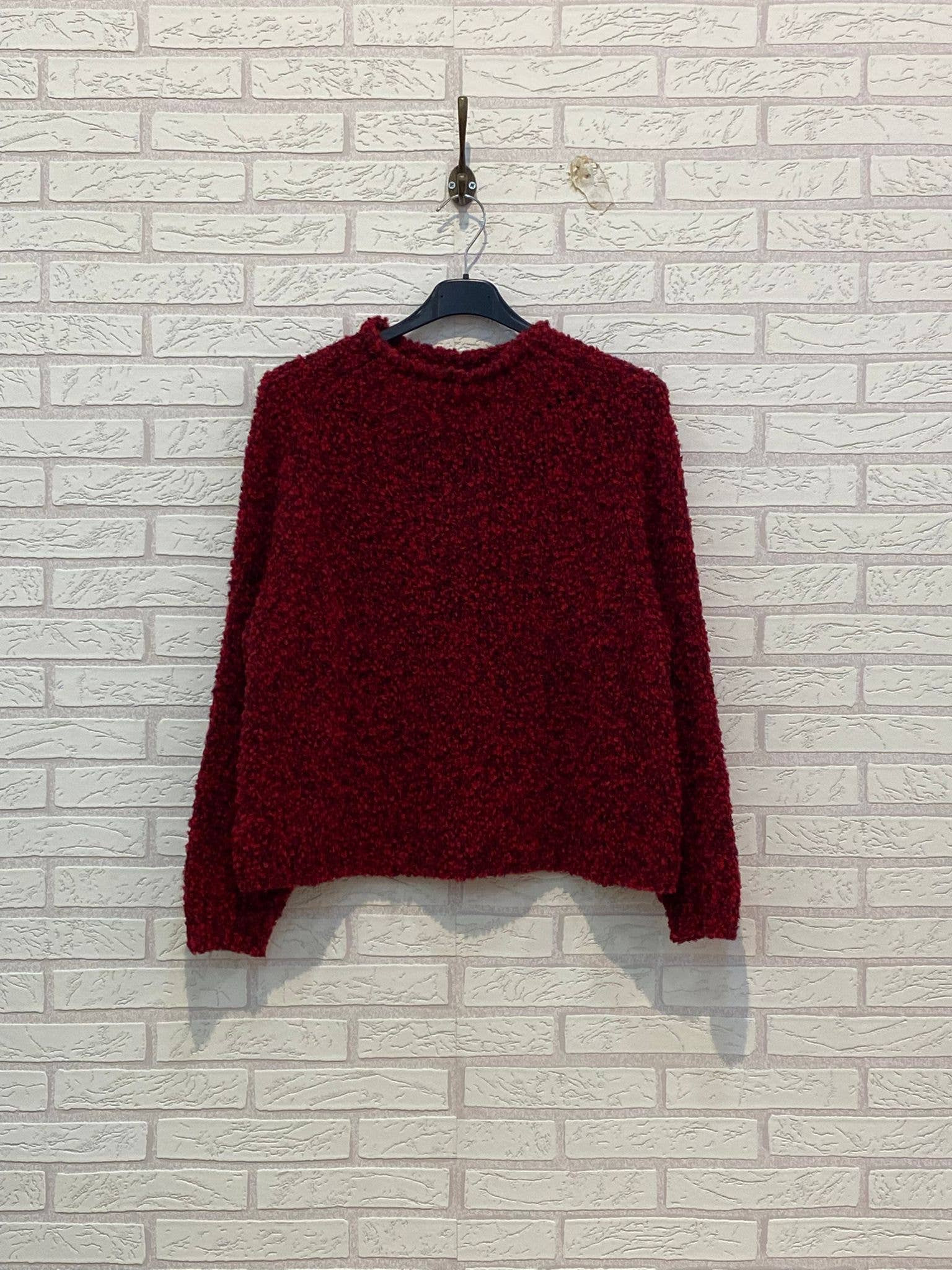 Ling – wholesale Knitted jumper – Women′s – REF.25522 BICOLOR SHEEP WOOL SWEATER1