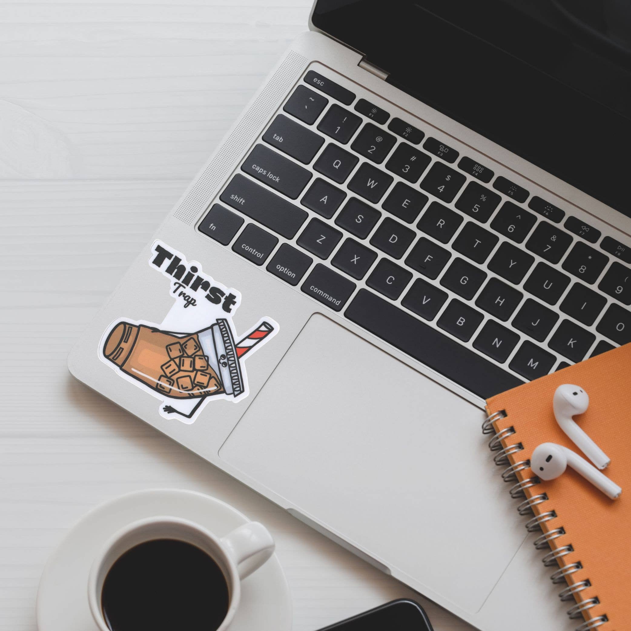 Punaballoo – Großhandel Aufkleber – Durstfalle – Eiskaffee Vinyl-Aufkleber - Wasserdicht & Matt1