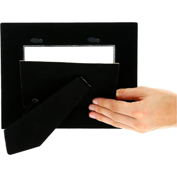 Pavilion - Wholesale Picture Frame - Clear Gems & Silver Glitter - 6" x 4" Picture Frame