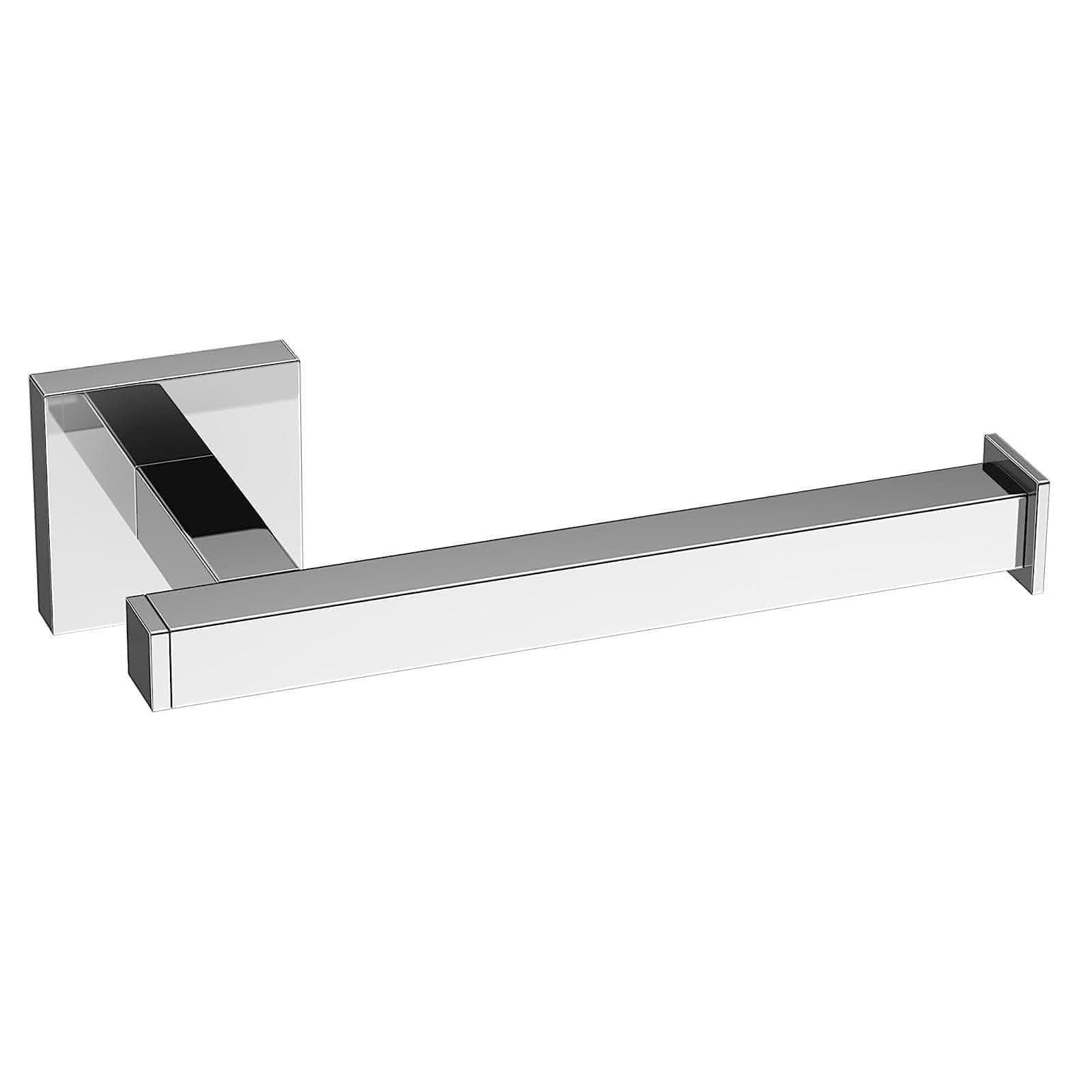 Bathroom4Less – wholesale Toilet paper holder – Modern Wall Mounted Square Toilet Roll Holder - Chrome1
