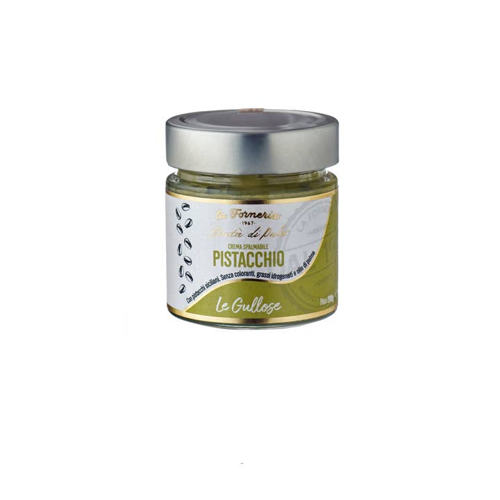 Spreadable cream with 20% Sicilian Pistachios 200g for wholesale by La Forneria di Pula