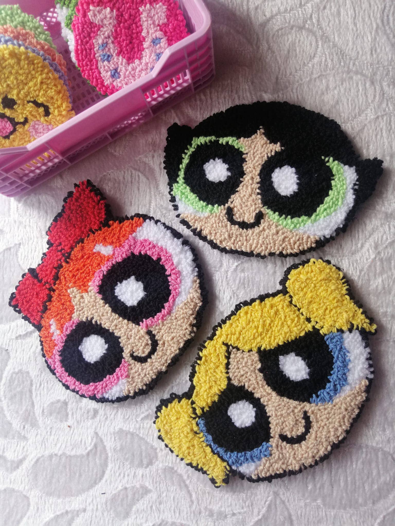 despinacrafting – wholesale Coasters – Punch Tufted Cup Coaster, Mug Rug0