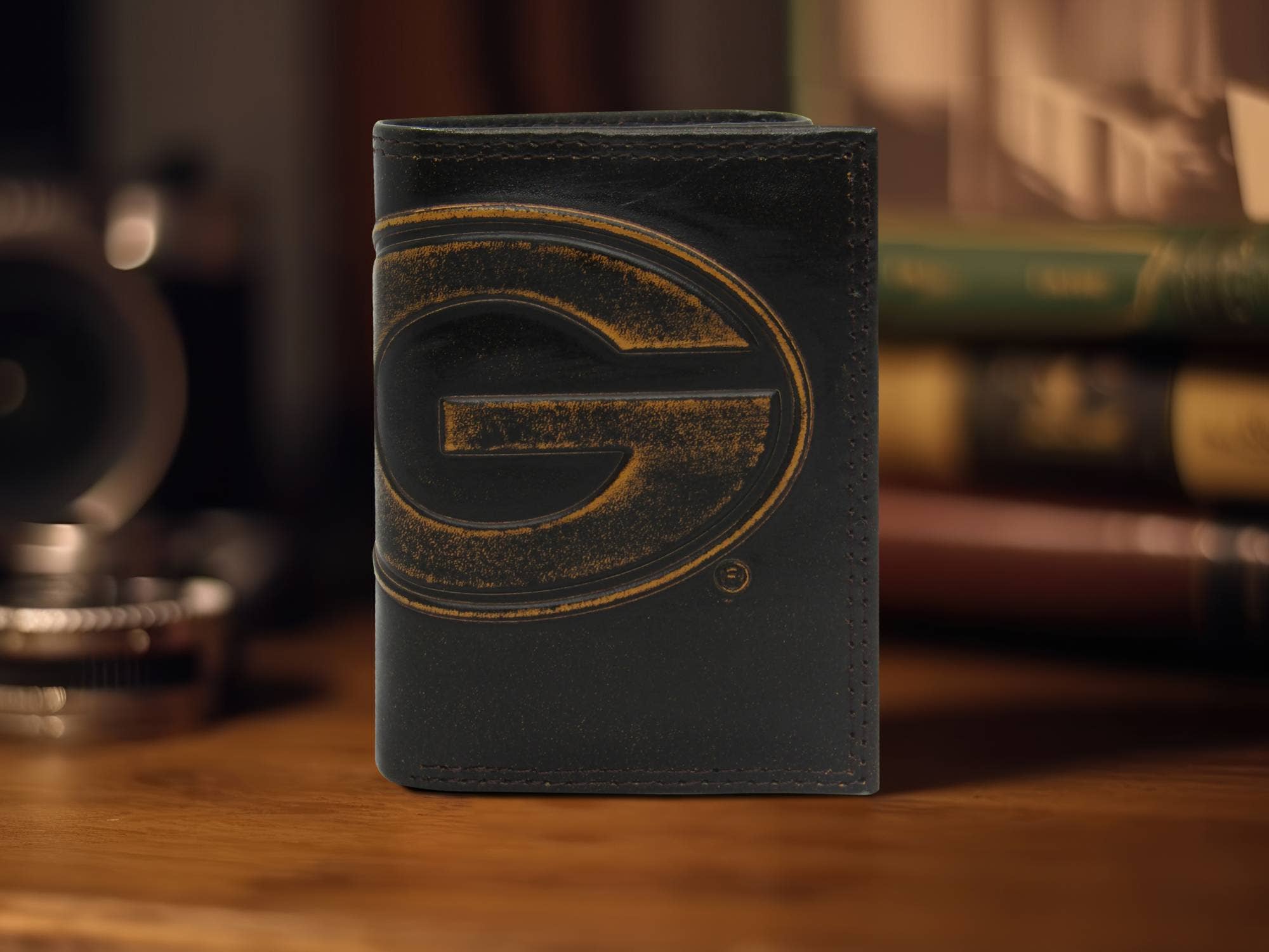 Zep-Pro - Wholesale Wallet - Men's - Georgia Bulldogs Burnished Leather Trifold Wallet3