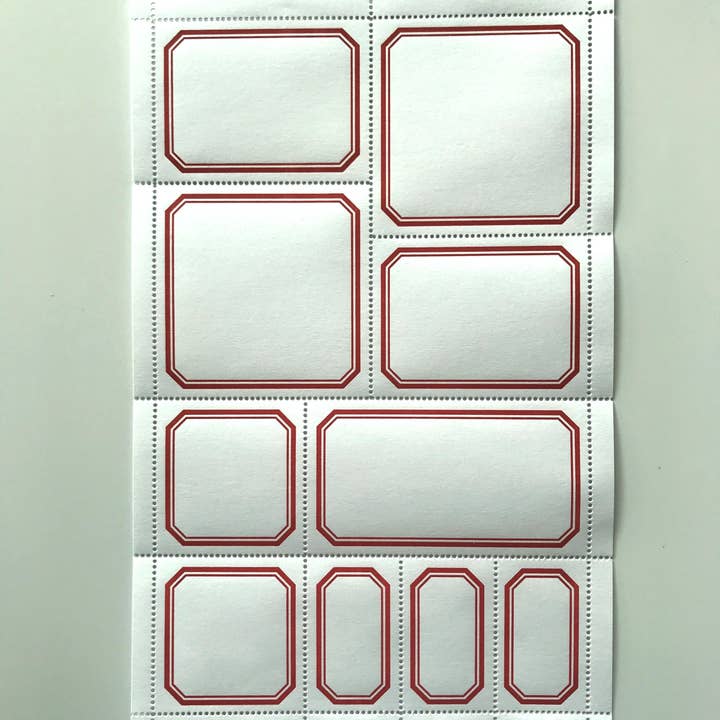 The Portland Stamp Company - Wholesale Gift Tag Label - Blank Labels — Classic, Red2