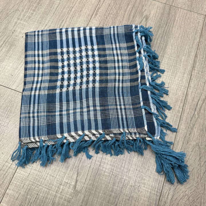 Ecovear - Wholesale Scarf - Men's - Arabesque Plaid Tassel Scarf for Men8
