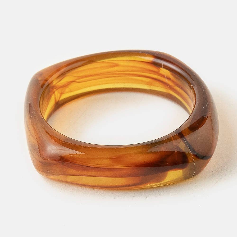 Collections by Fame Accessories - Wholesale Bangle Bracelet - Translucent Chunky Bangle Bracelet3