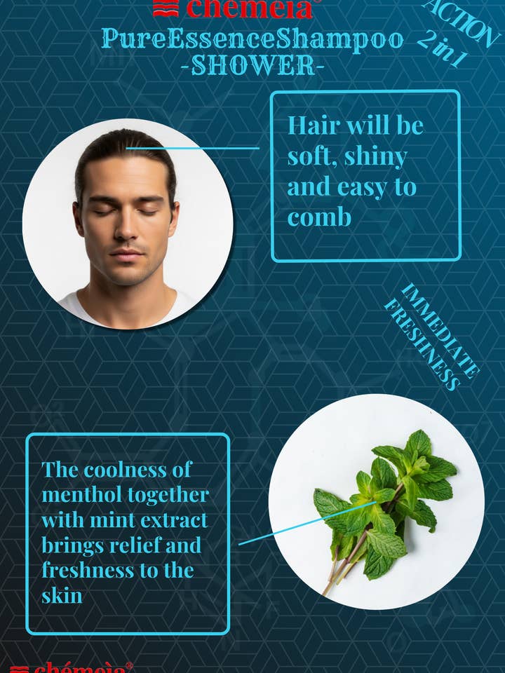 PureEssenceShampoo-DOUCHE 2 in 1 - 150 ml voor wholesale door Chemeia srl