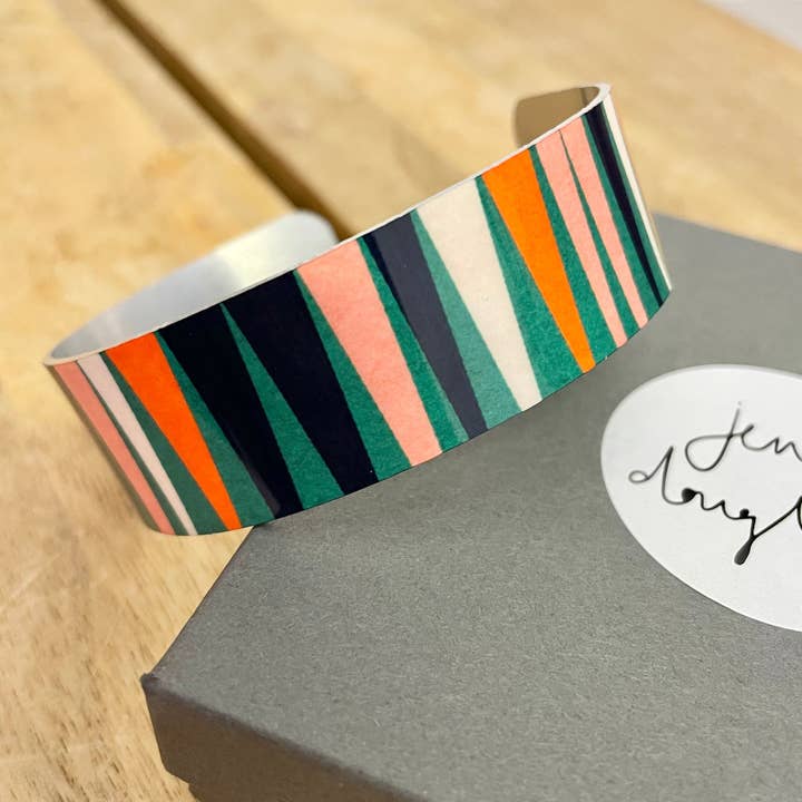 Strata Narrow Cuff Bracelet - Multi for wholesale by Jenni Douglas Designs