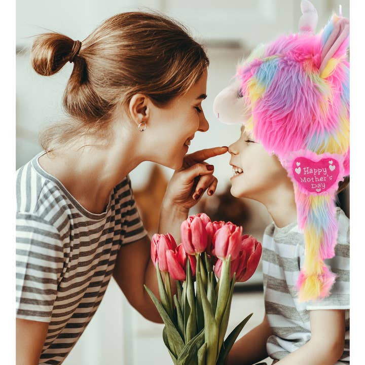 Cota Global - Vendita all'ingrosso Cappello - Bambini - Cappello Llamacorn Super Morbido in Peluche con Cuore per la Festa della Mamma5