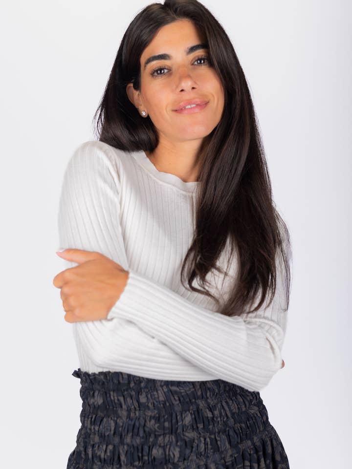 Atara Top (Off White) for wholesale by Yakira Bella