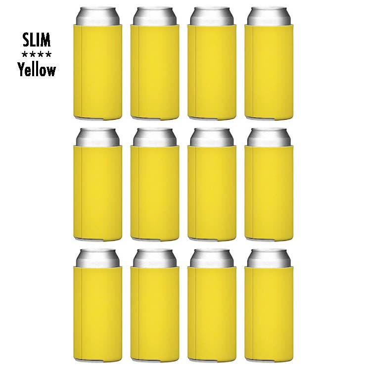 Liane Fried Studio - Wholesale Drink Huggers & Koozies - CUSTOM  **SLIM** 12 oz. Koozie Can Holder ~ CHOICE OF COLORS8