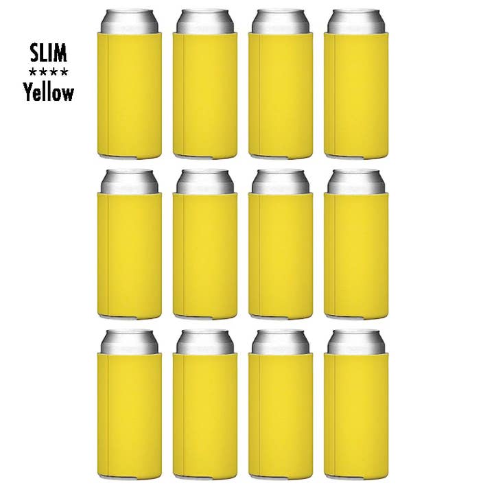 Liane Fried Studio - Wholesale Drink Huggers & Koozies - CUSTOM **SLIM** 12 oz. Koozie Can Holder ~ CHOICE OF COLORS8
