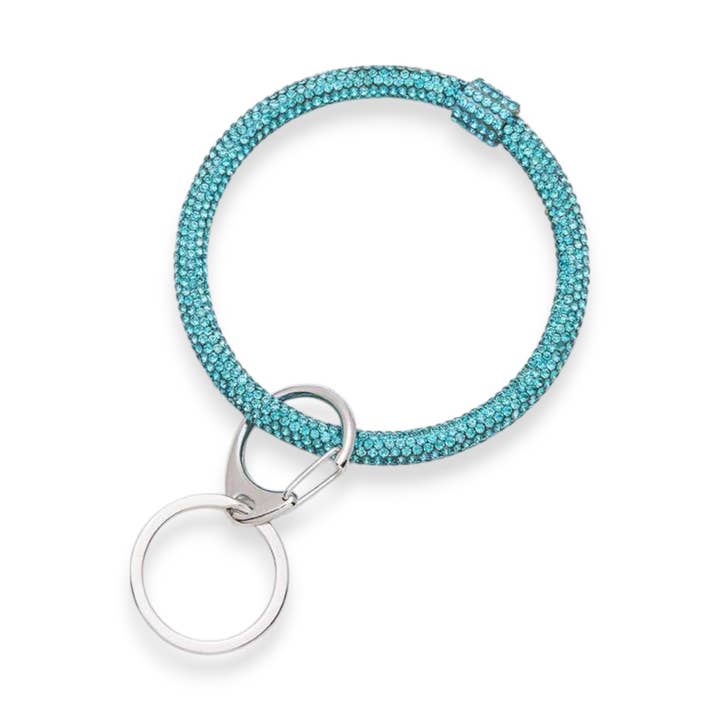 LA Jewelry Plaza - Wholesale Keychain Bracelet - O Ring Bangle Crystal Key Chain
