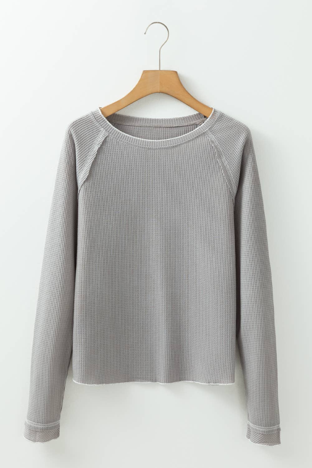 FULL TIME PURCHASE - Wholesale Knit Top - Women's - Textured Round Neck Long Sleeve Top22