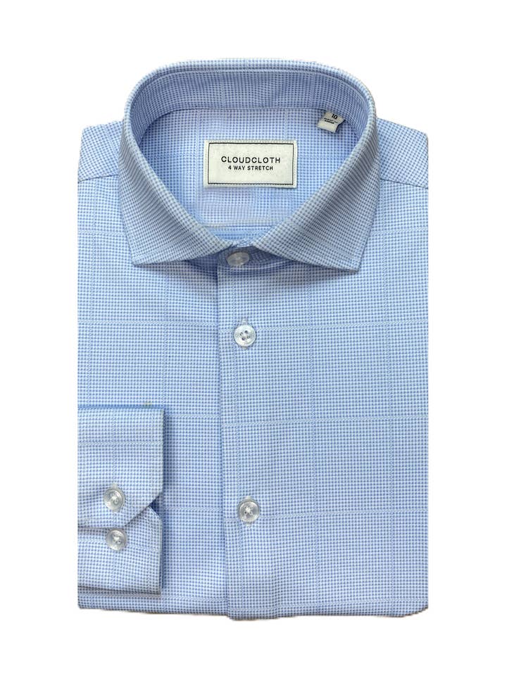 SH9942 Men's 4-Way Stretch Printed Shirt for wholesale by Isaac Mizrahi