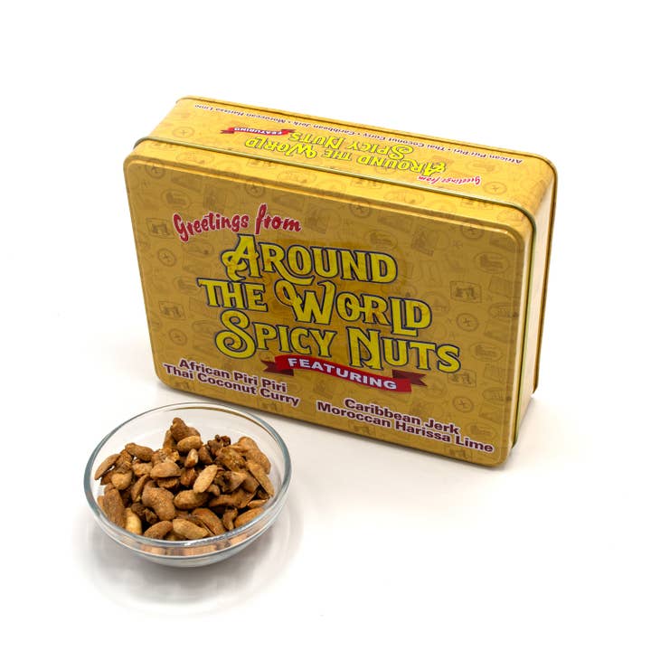 Damn, Man - Wholesale Nuts - Around the World Spicy Nuts Sampler Tin