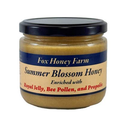 Fox Honey Farm – Engroshandel Honning – Rå honning med kongelig gelé, bipollen og propolis