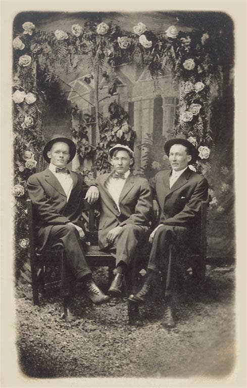 Found Image Press - Wholesale Magnet - Magnet MZ-110 Three Men with Bower0
