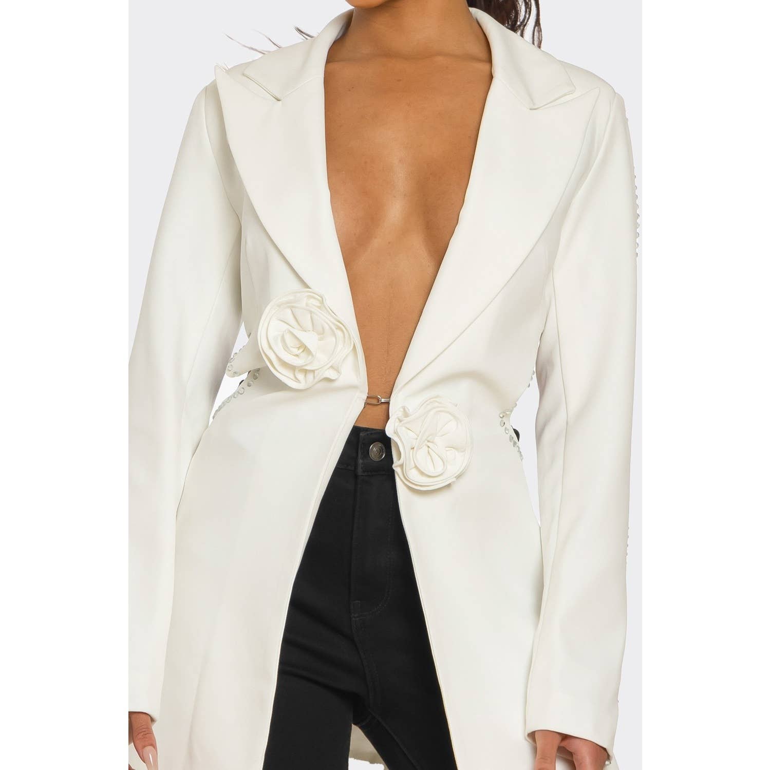 BIANCO MEZZA CONFEZIONE DI Blazer Eleganza Scolpita in vendita all'ingrosso su Faire8