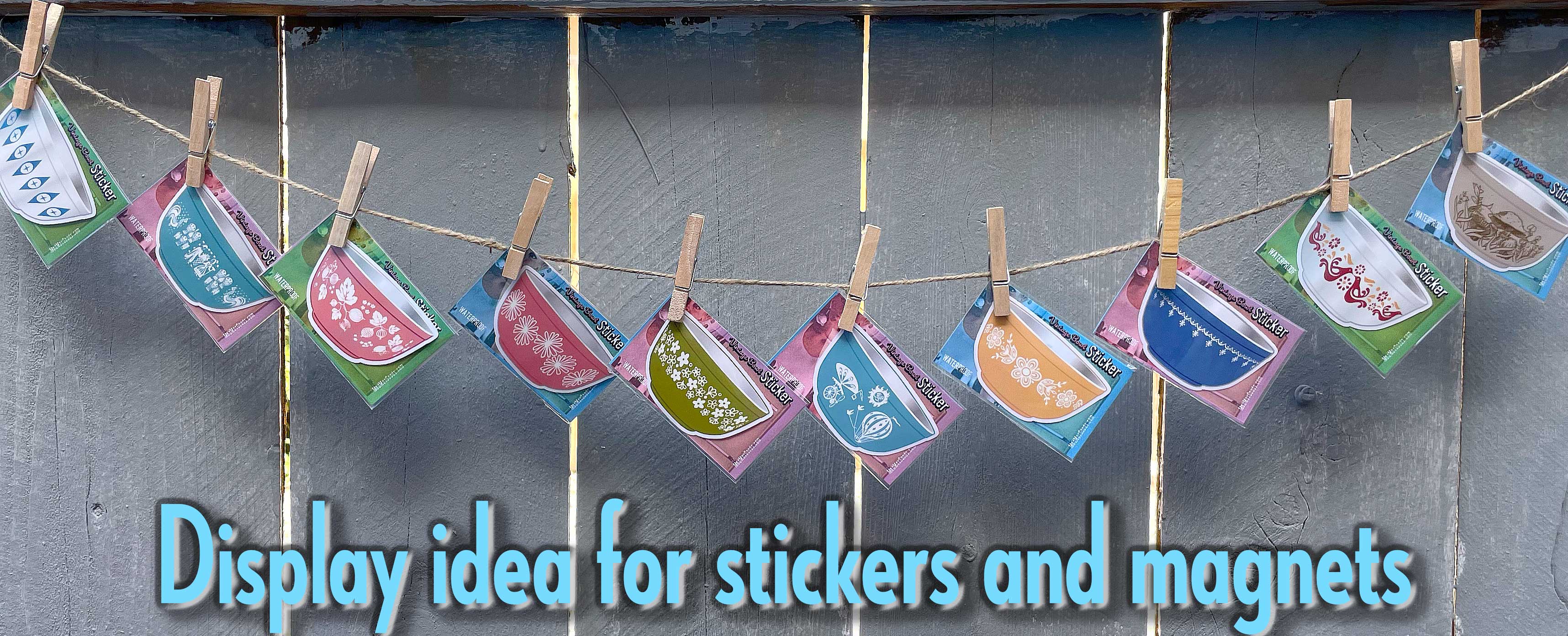 ModMoxGoods - Wholesale Sticker - STICKERS Pyrex Bowl- CHOOSE A LA CARTE
===9