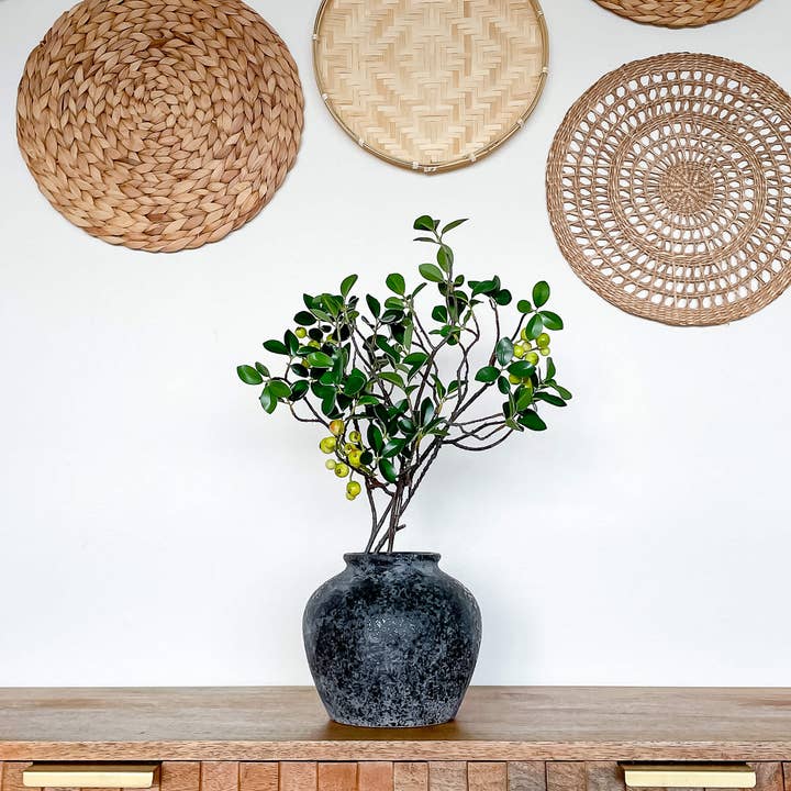 Hycroft Home Decor - Wholesale Vase - Athena Vintage-Style Ceramic Vase, High-End Home Accent