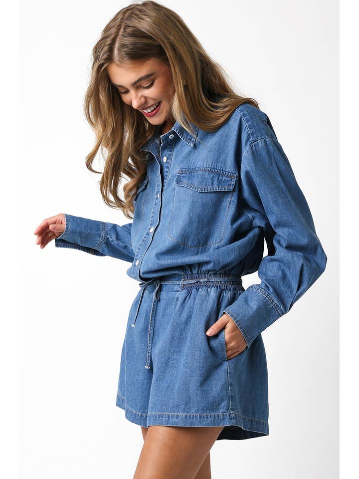 Jada Denim Romper
for wholesale on Faire1