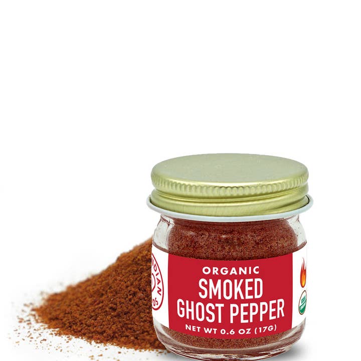 Pure Indian Foods - Wholesale Dried Spice - Ghost Pepper (Smoked Bhut Jolokia), Certified Organic