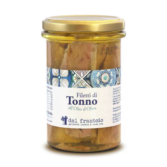 300 g tonijnfilets in olijfolie voor wholesale door Dal Frantoio
