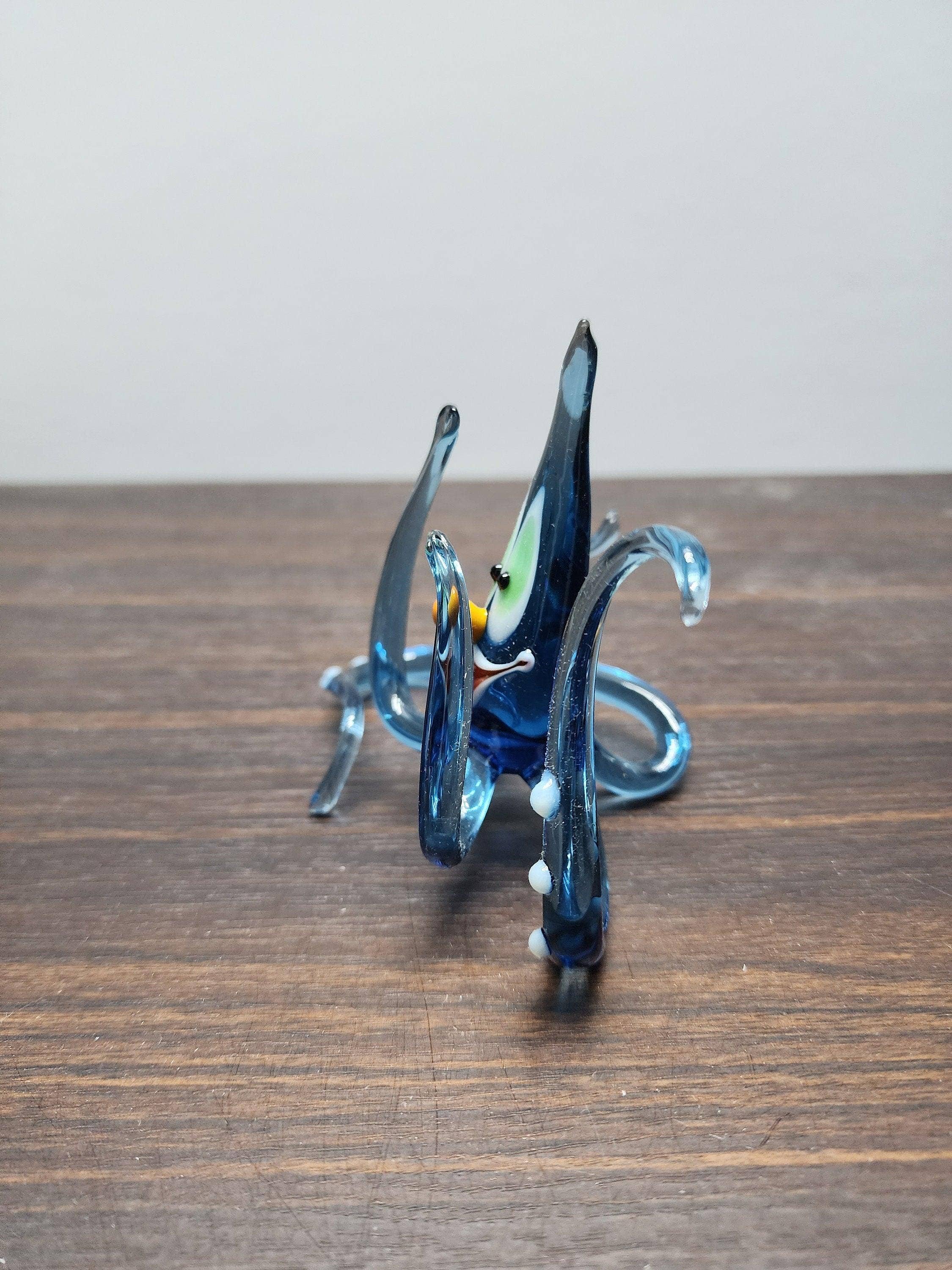 Glass by Iness - Wholesale Decorative Figurine - Naturally Colored Glass Figurine - Handcrafted - Octopus Design5