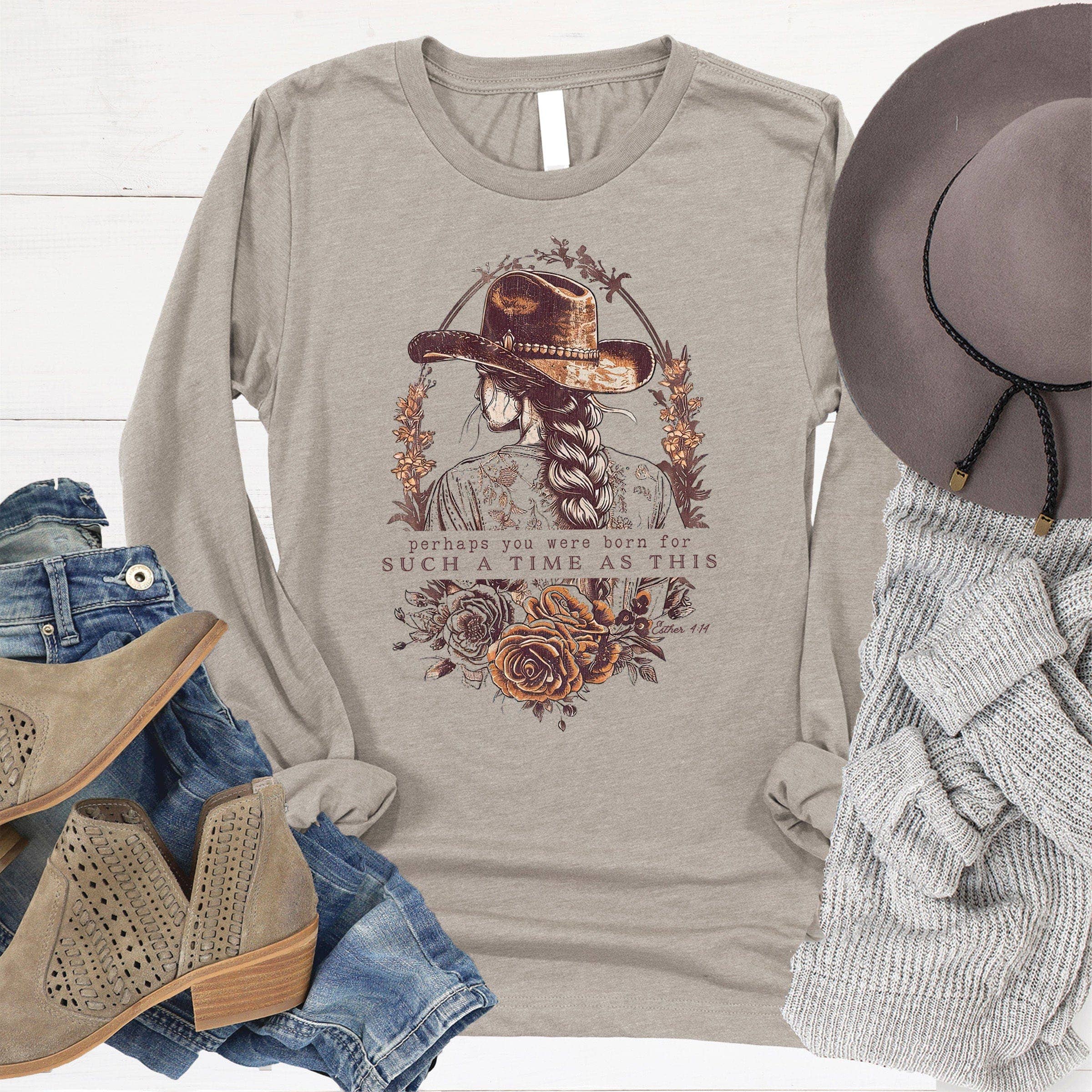 Heather Stone Esther 14:4  Graphic Long Sleeve for wholesale on Faire1