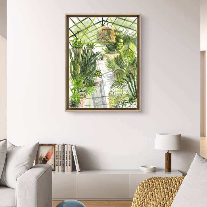 ApoorvaMittalDraws - Wholesale Art Print - Greenhouse Art Print that shows Botanical Beauty4