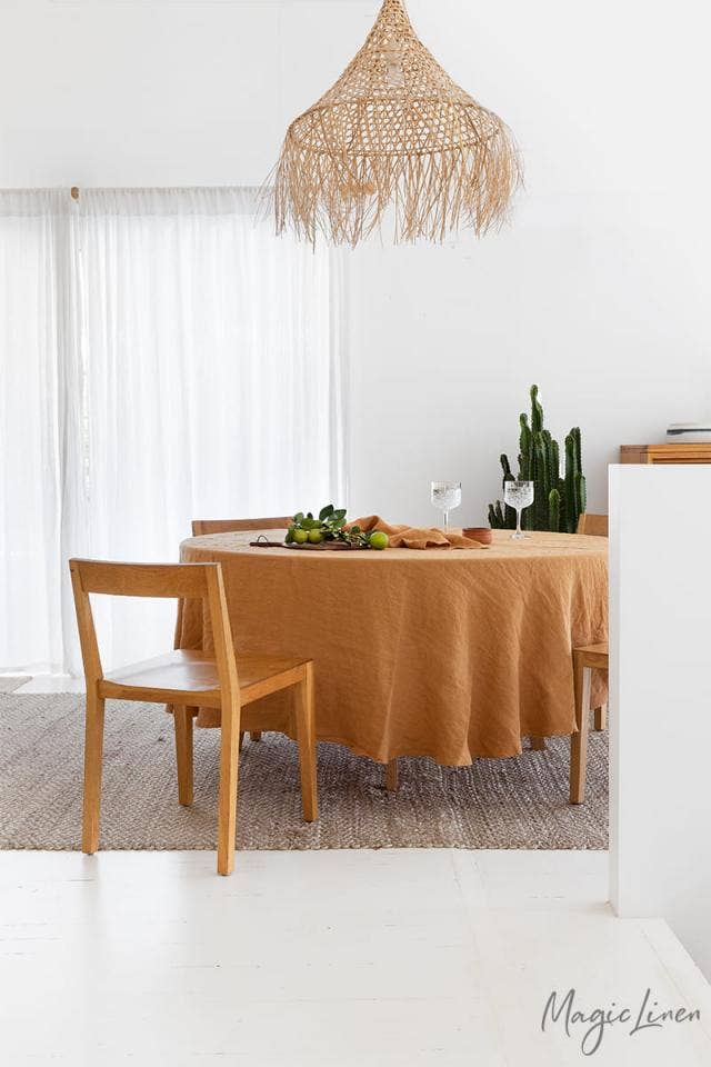 MagicLinen (We handle U.S. import procedures for you) - Wholesale Tafelkleed - Ronde linnen tafellaken18