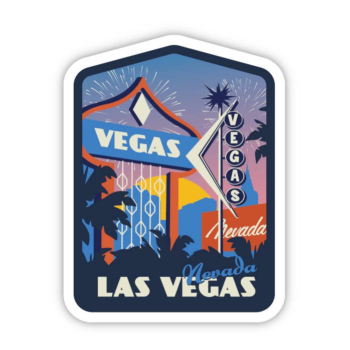 Las Vegas Nevada Sticker | Suitcase / Luggage Sticker for wholesale by Vancity Stickers