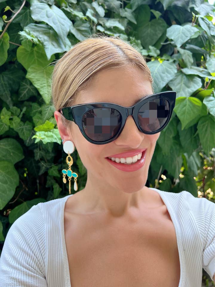 Long Dangle Earrings Gold, Clip On Earrings, Drop Earrings for wholesale by Christina Christi