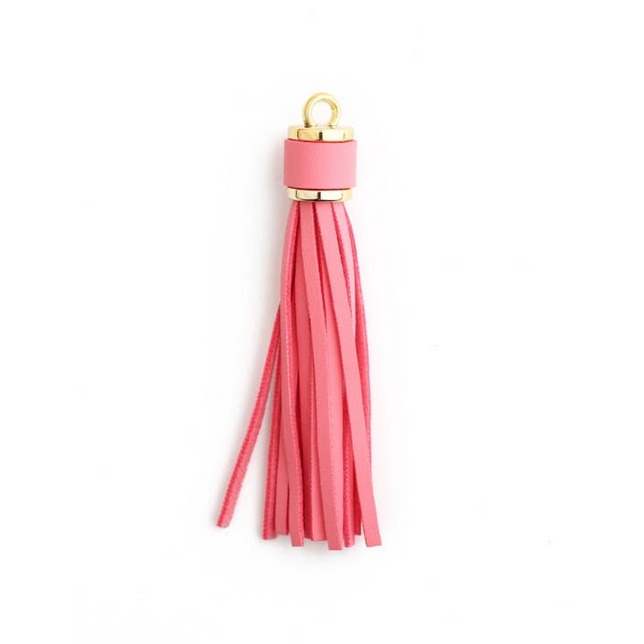 ACCITY - Wholesale Keychain - Unisex - Leather Fringe Keychain, PU Tassel Bag Charm_CWAB500716