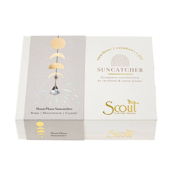 Scout Curated Wears - Wholesale Suncatcher - Suncatcher- Moon Phase/Moonstone