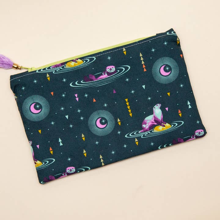 Melike Carr - Vente Étuis/trousses à crayons - Étuis à crayons à fermeture éclair en tissu avec pompons ou tirettes8