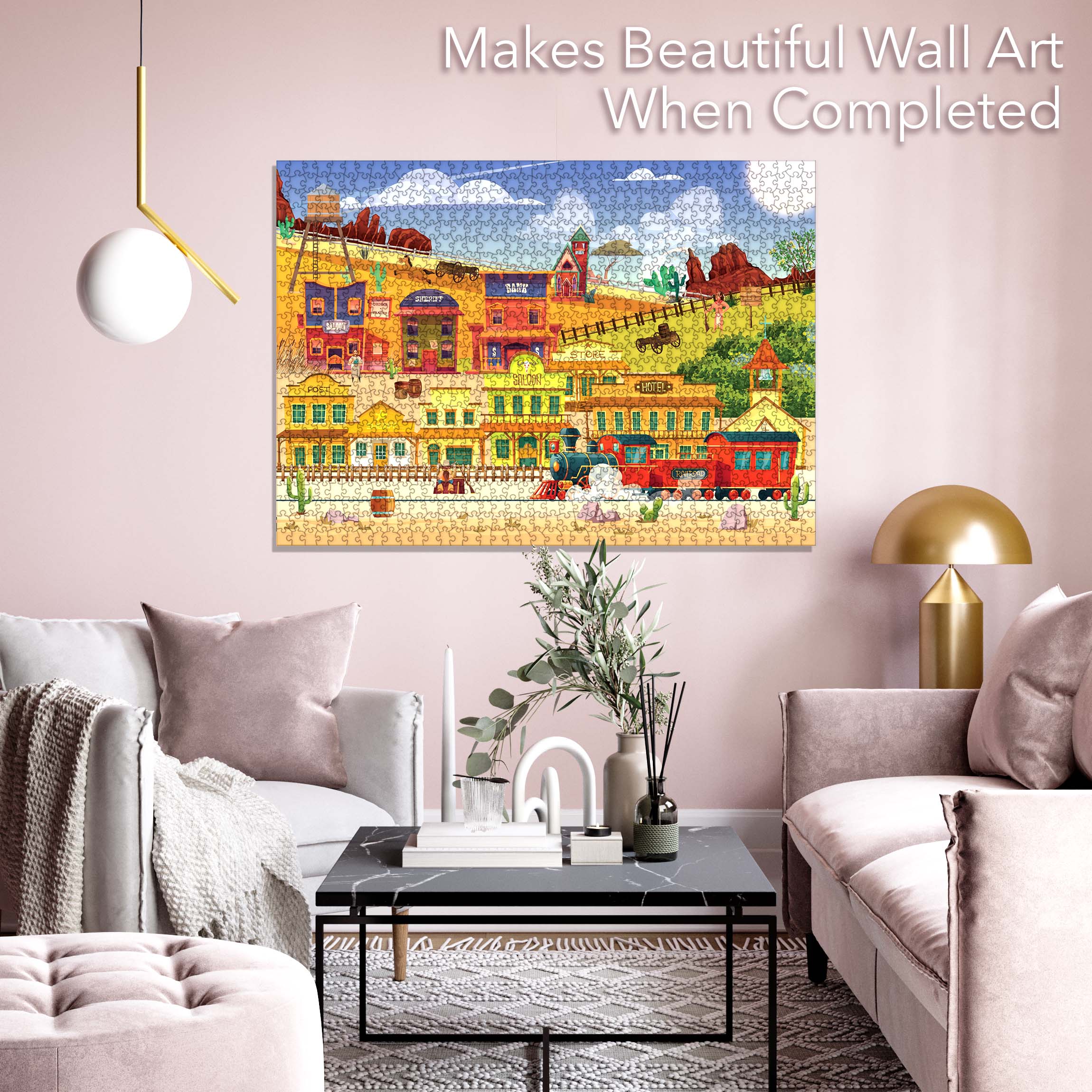 Brain Tree Games LLC - Wholesale Puzzle - Adult - Country Train Jigsaw Puzzles 1000 Piece4