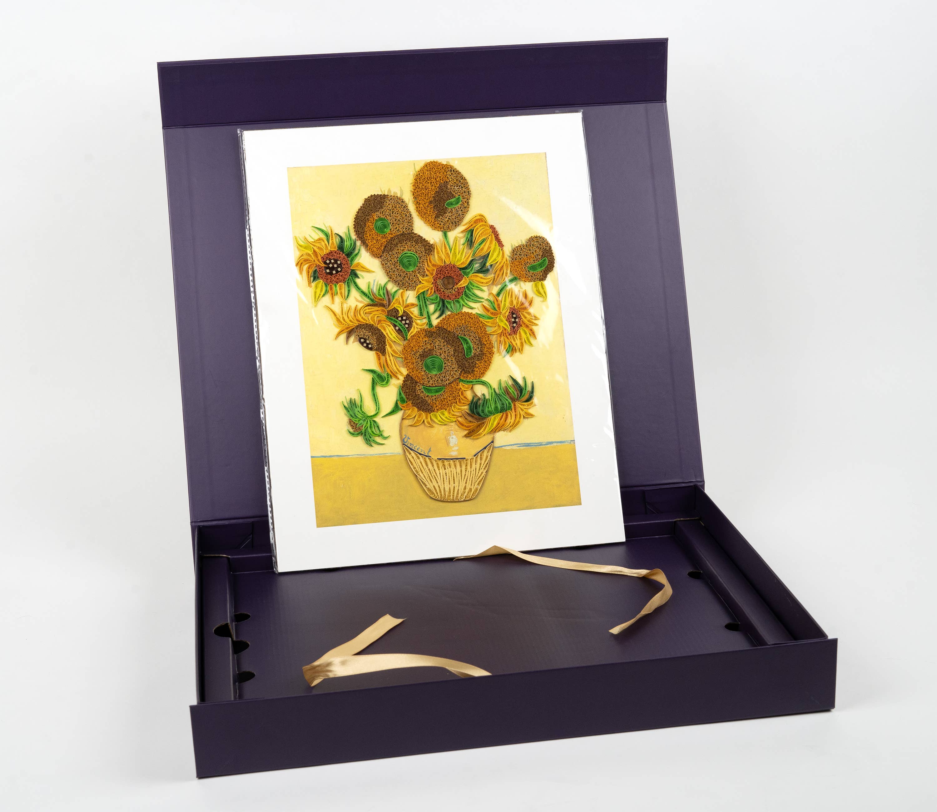 Quilling Card - Wholesale Art Print - Quilled Sunflowers, Van Gogh Art (11in.x15in.)5