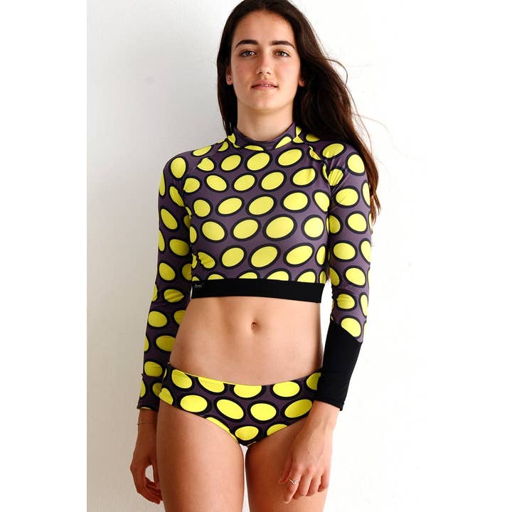 Crop Top: Bolha Amarela por atacado de BiancaBikinis