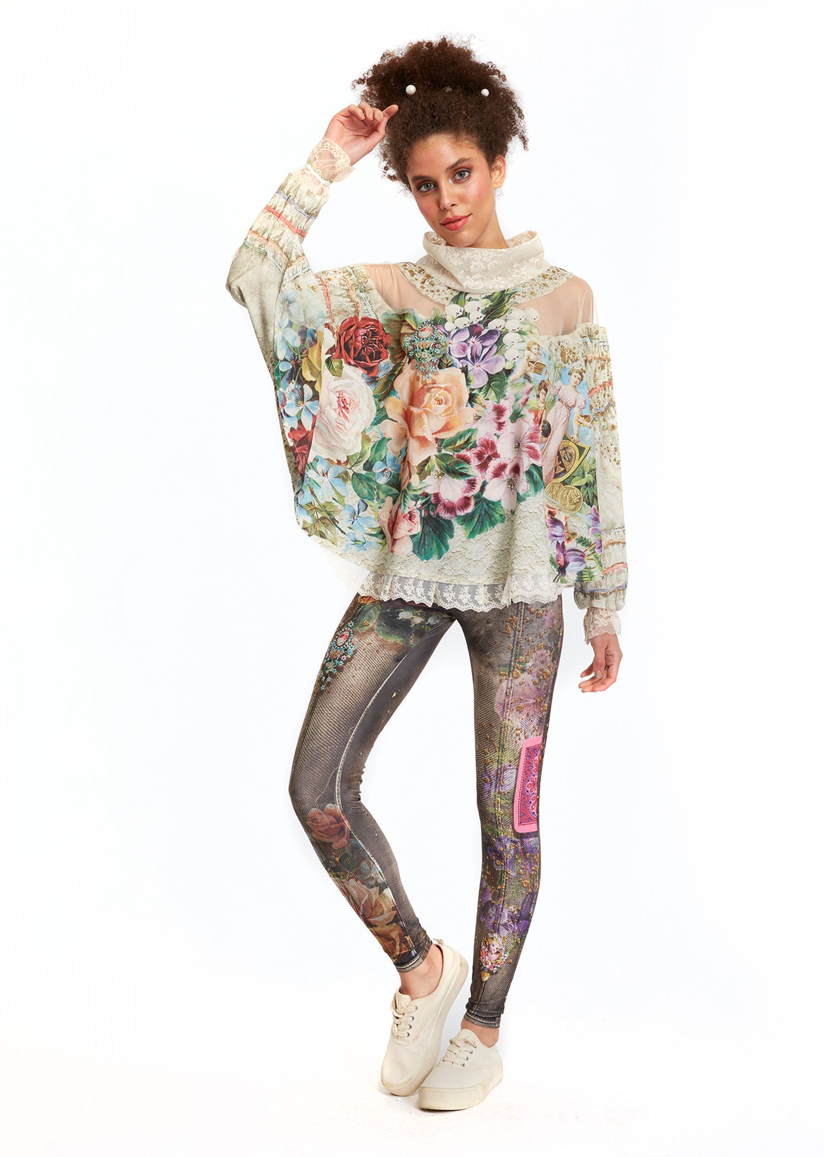 IPNG Design - Vendita all'ingrosso Camicetta - Donna - Blusa a scialle - Fortune In Flowerland9