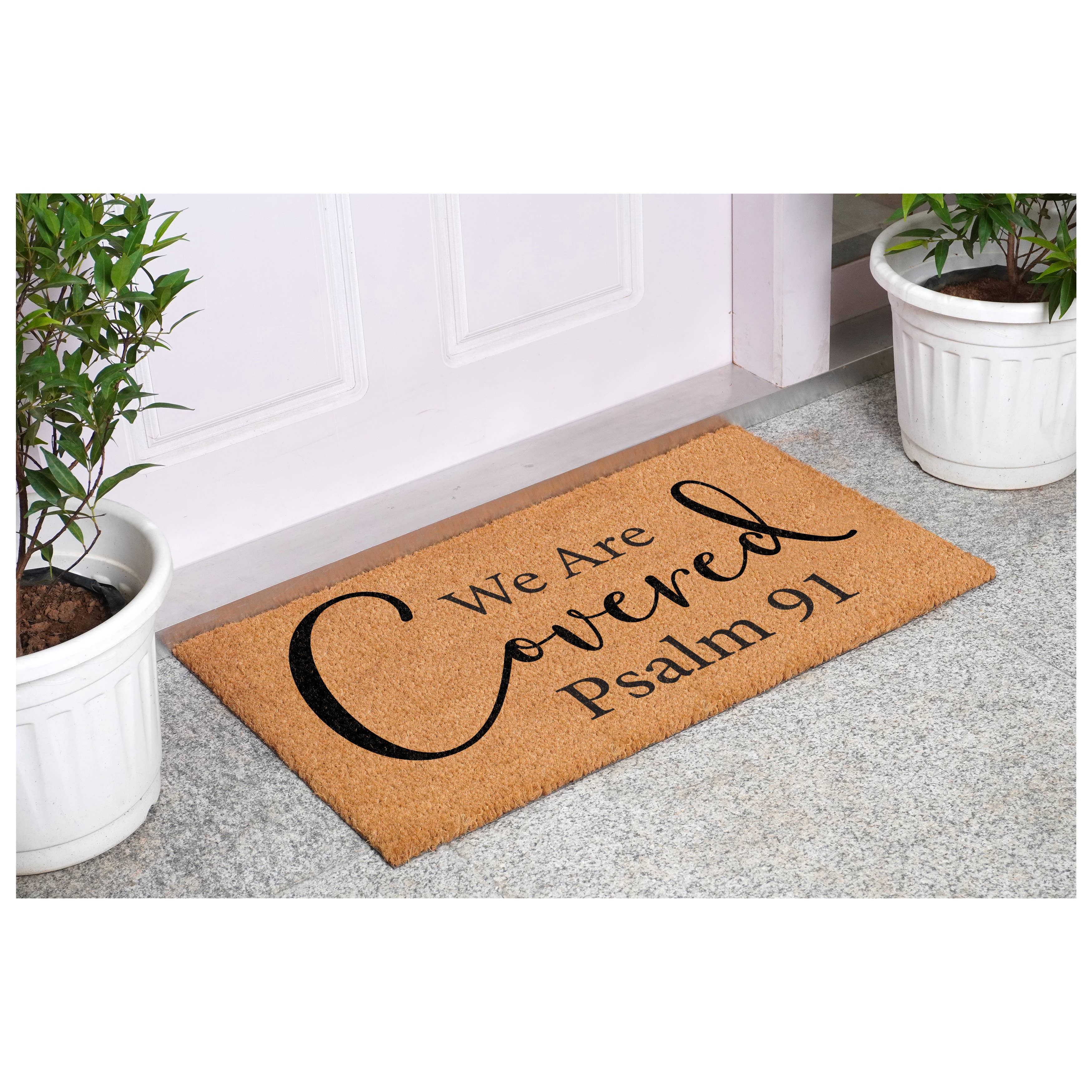 Calloway Mills - Wholesale Door Mat - We are Covered Psalm 912