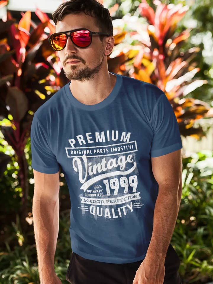 ULTRABASIC - Graphic 1999 Aged to Perfection fødselsdagsgave T-shirt til mænd for engroshandel hos ULTRABASIC