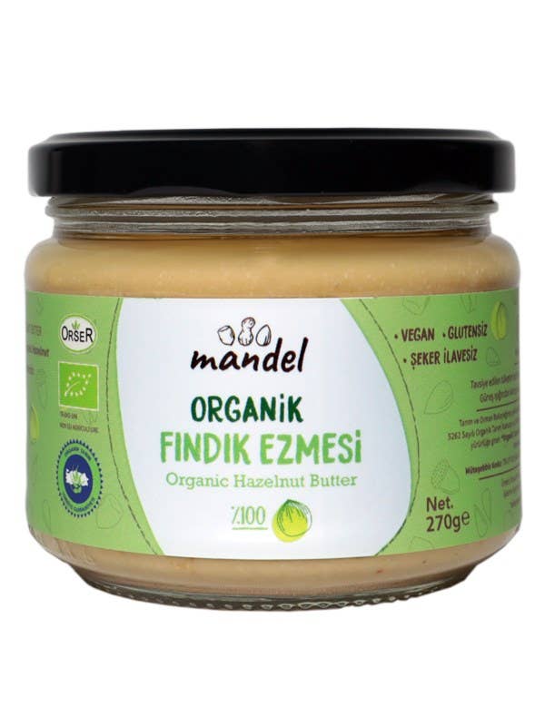 Mandel Organic %100 Hazelnut Butter 270G for wholesale by Mandel